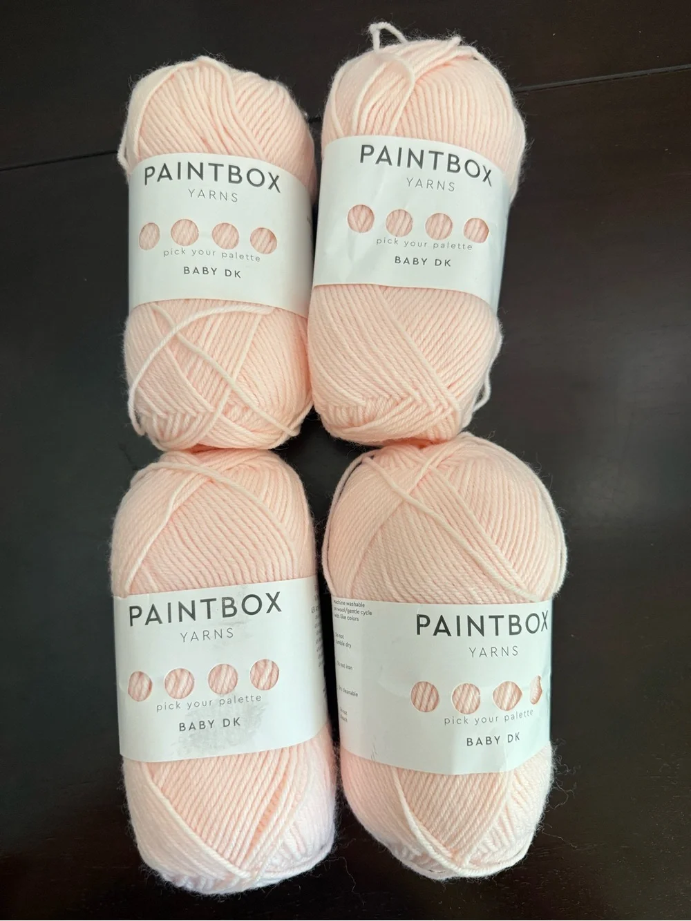 Paintbox Baby DK Soft Ballet Pink Yarn - 4 Pack